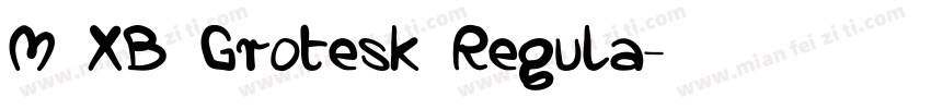 M XB Grotesk Regula字体转换